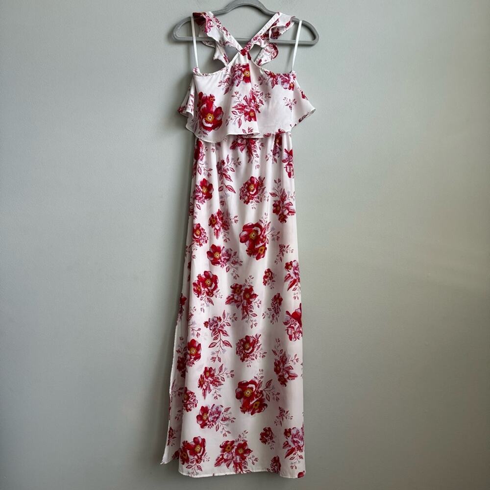 Tularosa Santorini Floral Fuchsia Bloom Maxi Dress - Picture 2 of 13